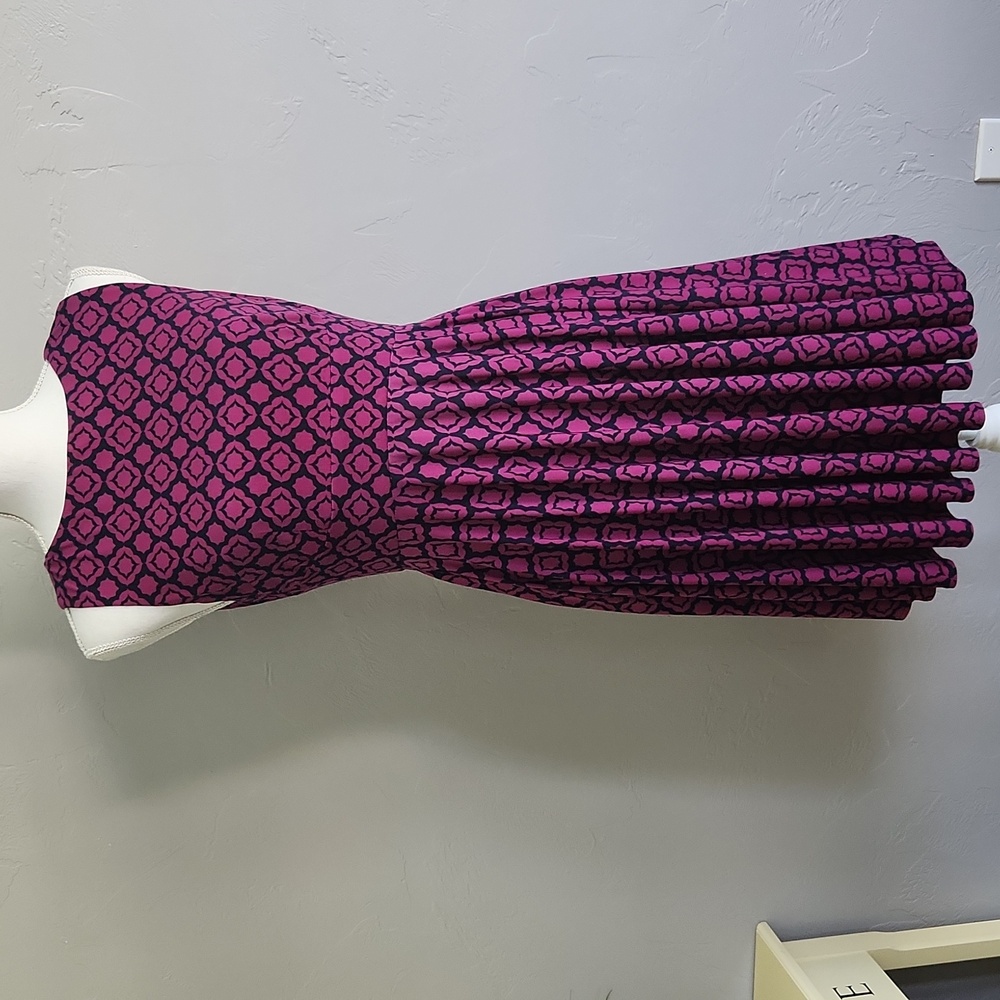 Black and Purple Sleeveless Dress 6P